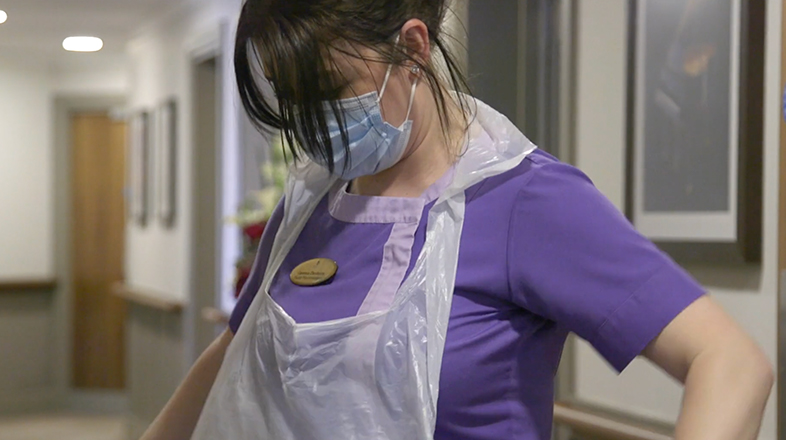 staff at care home