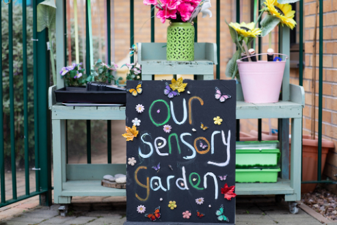 sensory garden sign