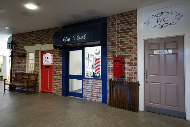 Entrance to the barber